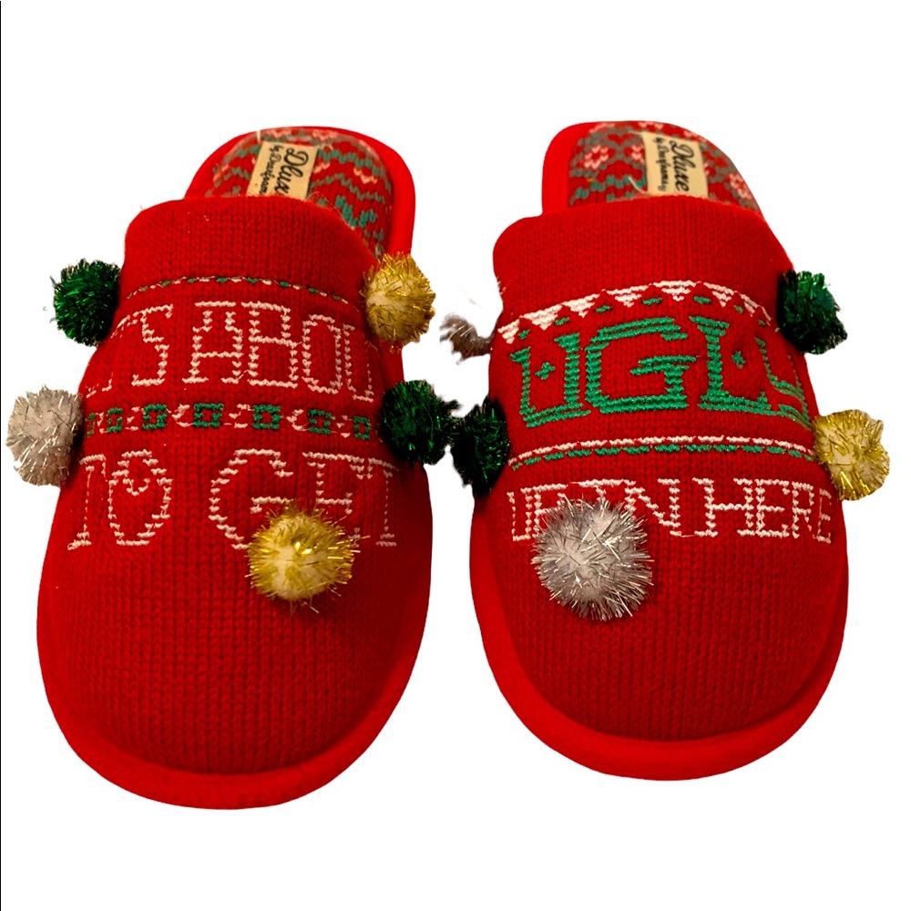 Dear Foams Christmas Slippers Size M (7-8)